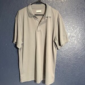 PGA Tour Performance Golf Polo Men's Large Gray Short Sleeve